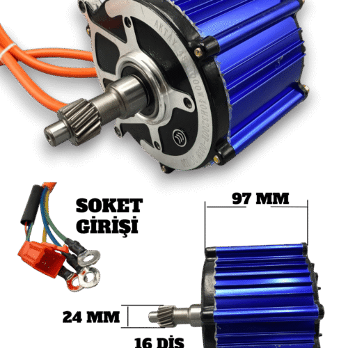 EBİKE ARKA MOTOR 60V-1500 WATT 120 DERECE FAYTON