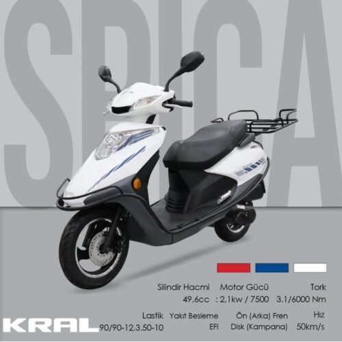 KRAL SPICA 50 CC ÇANTA HEDİYELİ